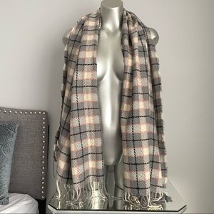 Pink Grey Scarf